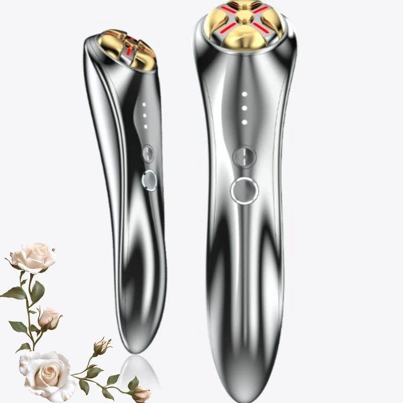 Фото Портативный многофункциональный электрический массажер для лица с микротоками, прибор для ухода за кожей и осветления №3