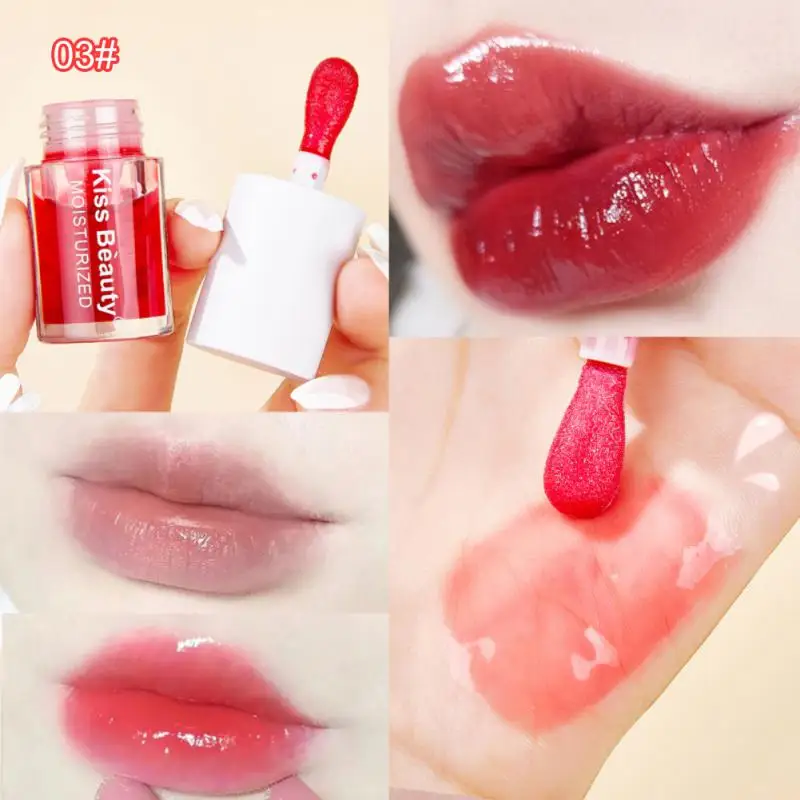 

Crystal Jelly Lip Gloss Moisturizing Lip Oil Plumping Lip Gloss Makeup Sexy Plump Lip Glow Oil Tinted Lip Plumper Cosmetic New