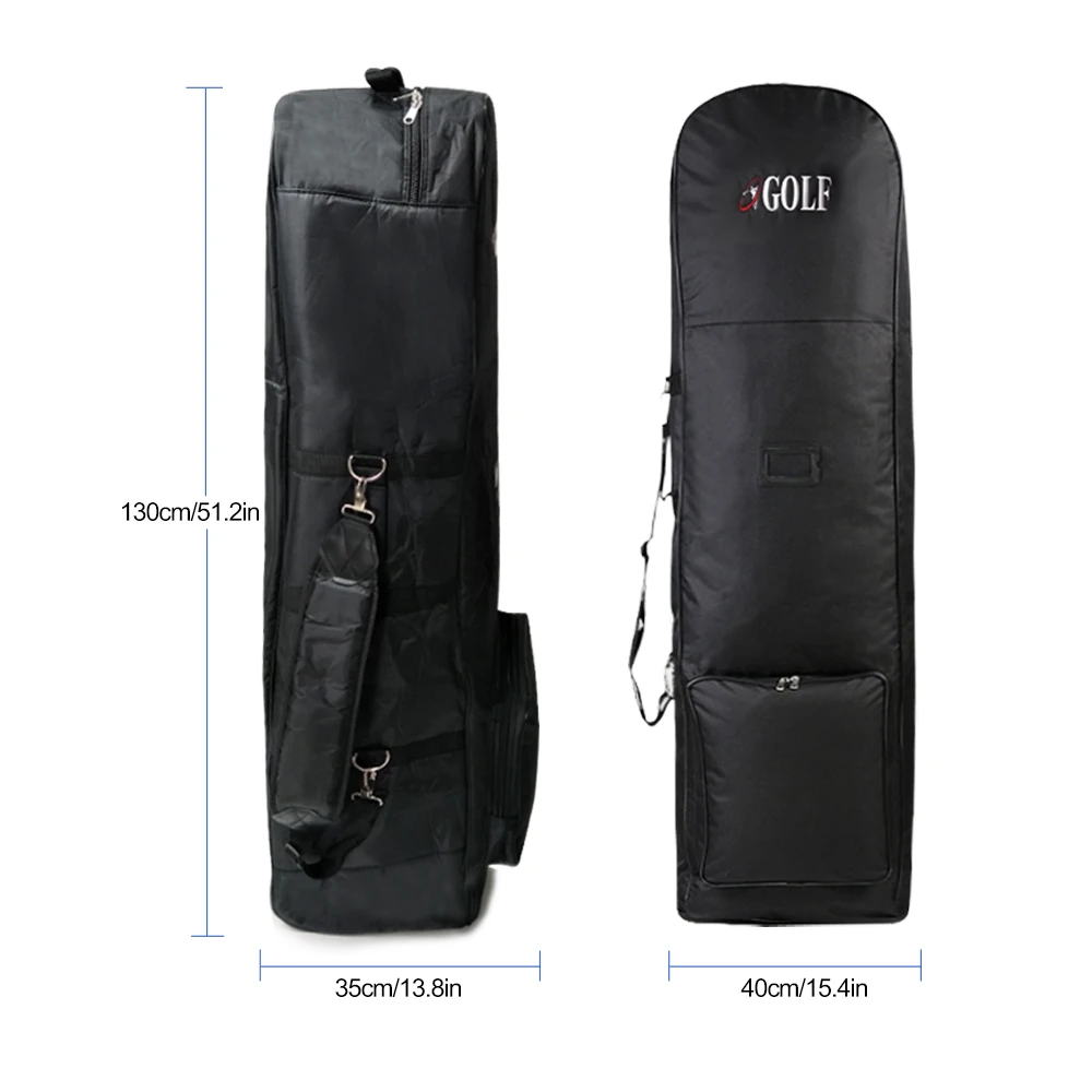 Golf Travel Bag with Wheels - Golf Club Travel Cover to Carry Golf Bags and Protect Your Equipment On The Plane