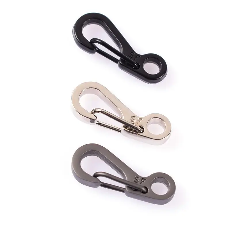 

10pcs Classic Simple Mini Spring Clasp Quick Key Clasp Key Ring Key Ring