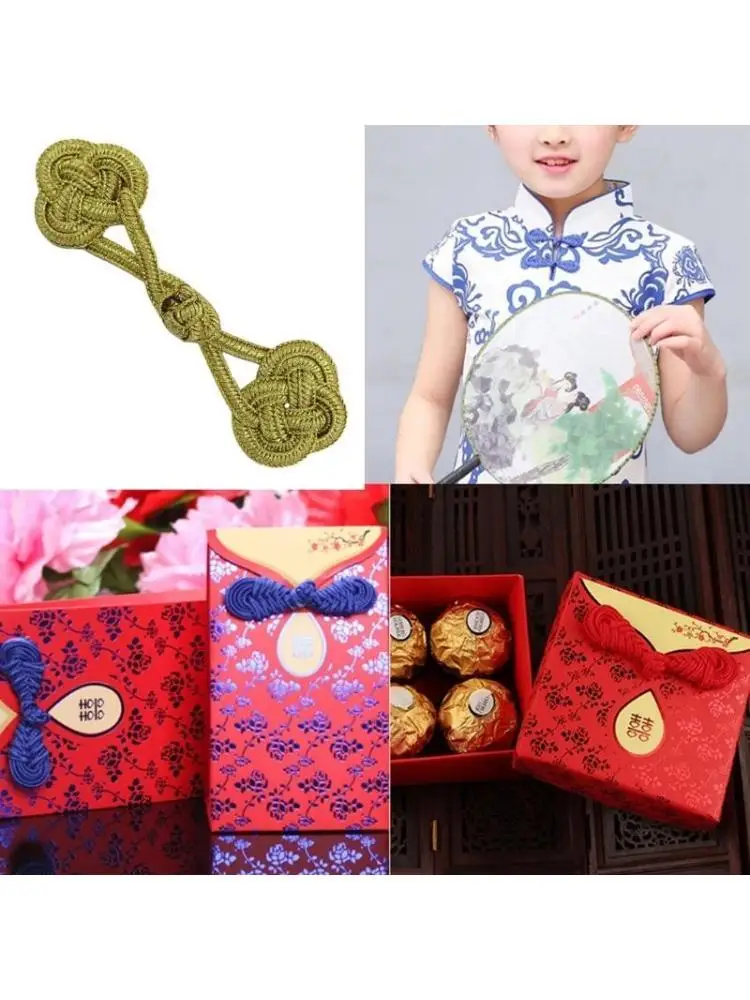 Фото 39BD ручной работы Cheongsam с пуговицами и застежкой-узлом, костюм Тан, кардиган своими руками №1