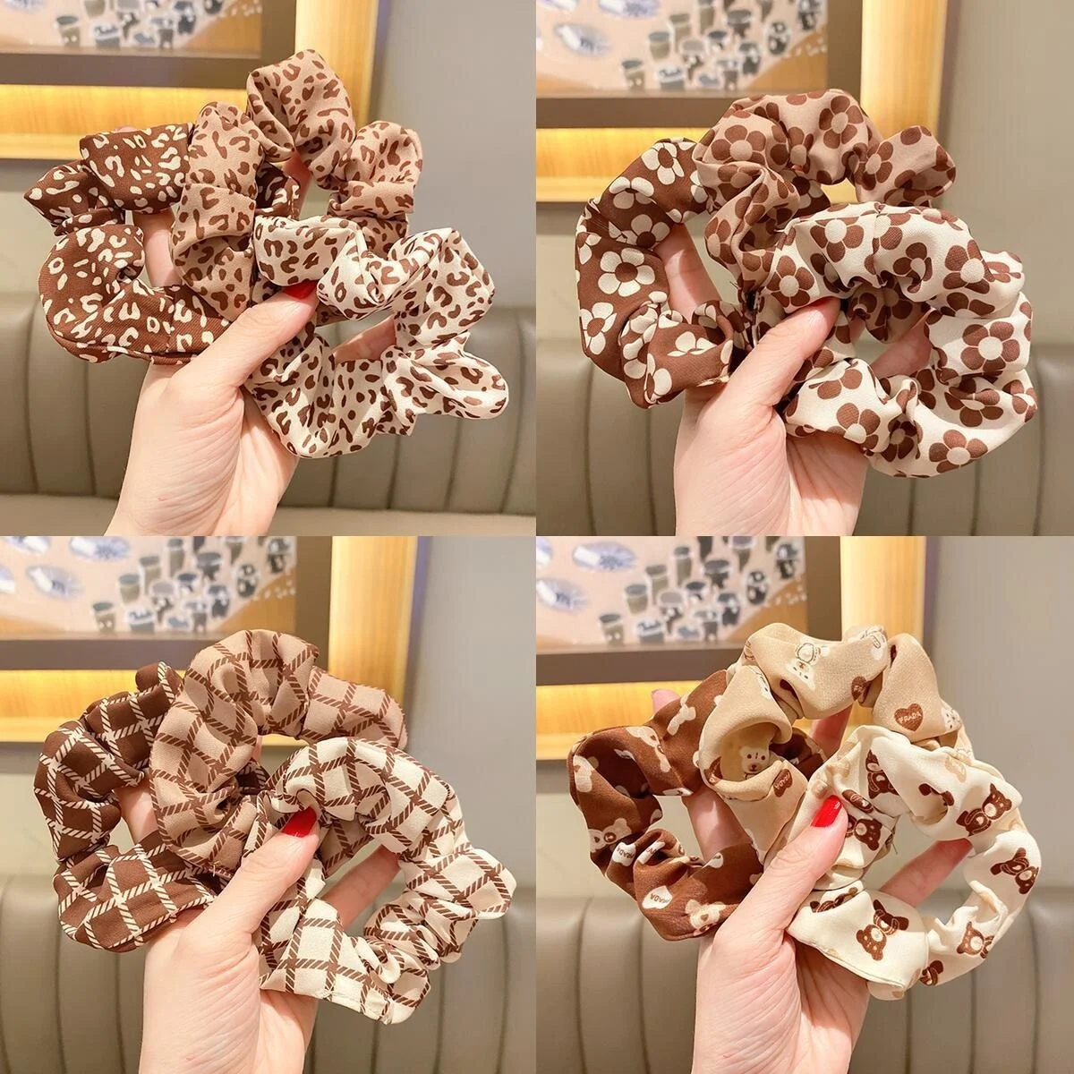 

Light Luxury Style Hair Scrunchies Women Hair Ties Rubber Band Ponytail Holder Elastic Hair Band Headwear Hair Accessories