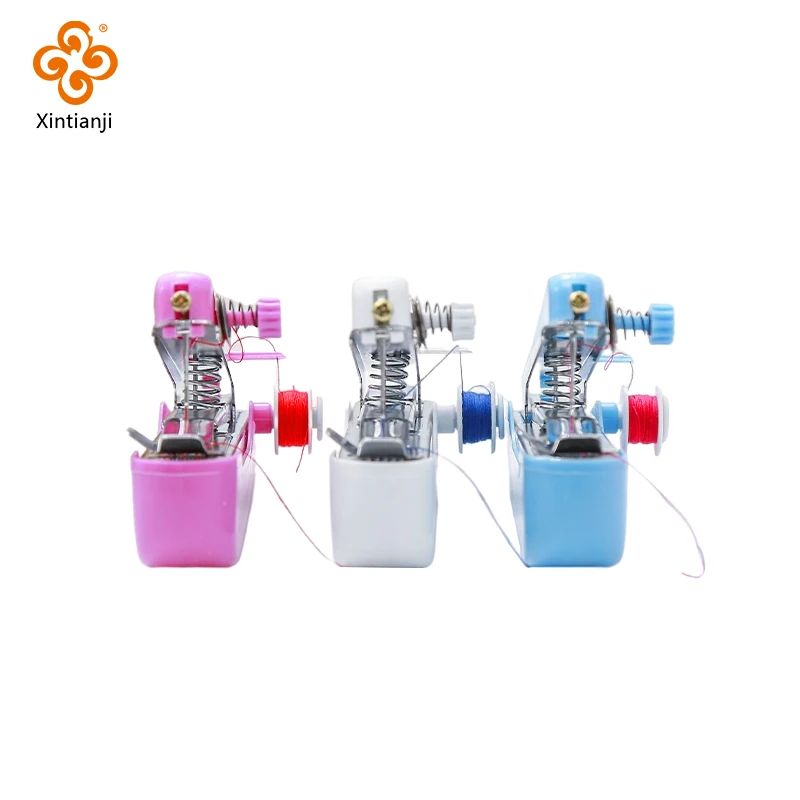 Мини-швейная машина маленькая ручная карманная швейная Портативная Домашняя для