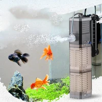 small fish tank filter mini aquarium three in one built in submersible pump oxygenation filter pump water cleaner accessories