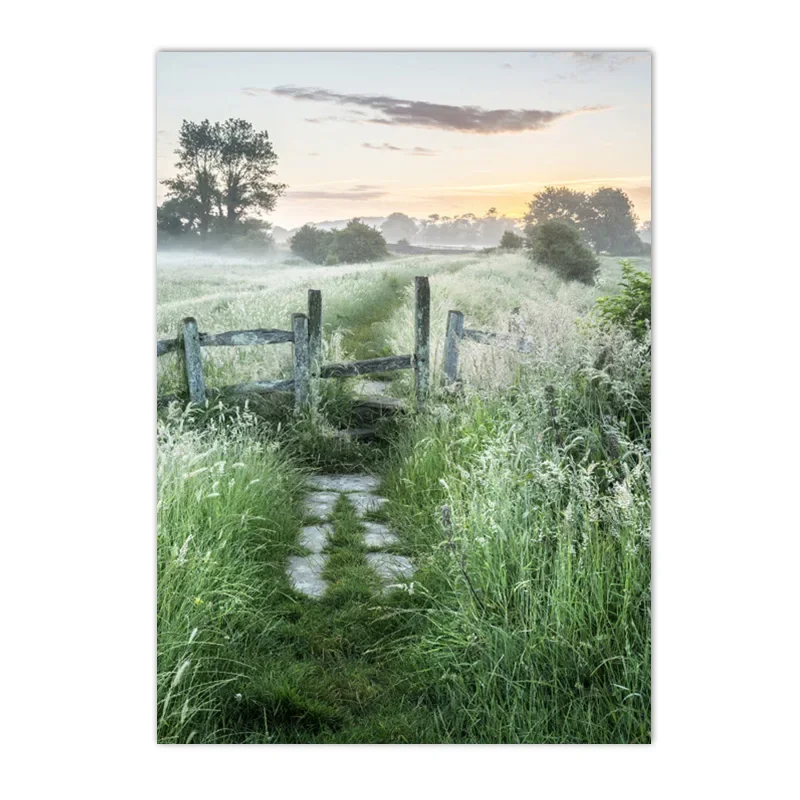 

Картина на холсте ARDOR Зеленые листья и цветы