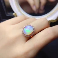 100 natural opal ring 3 ct sterling silver 925 womens sparkling gemstone anniversary party classic fine jewelry gift