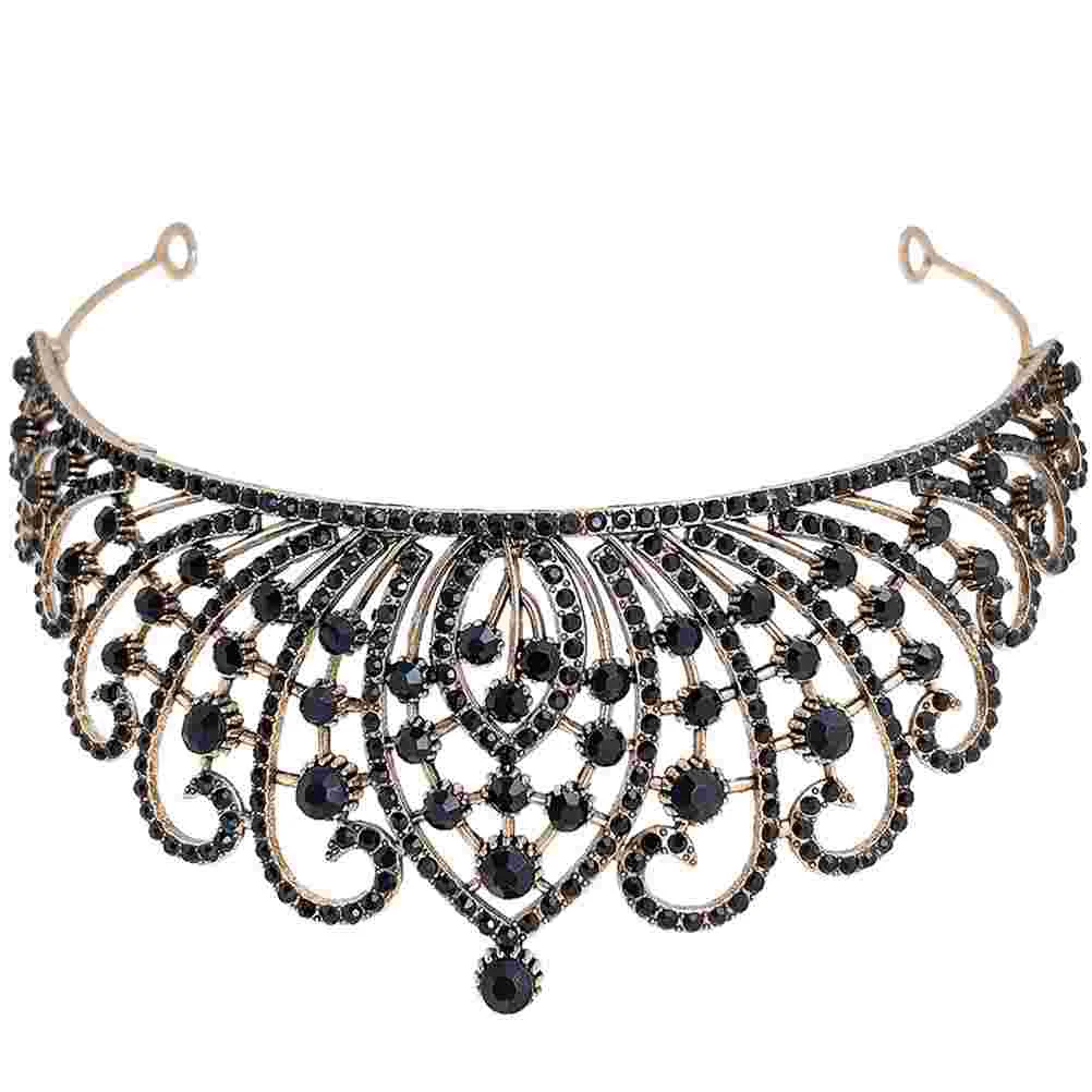 

Crown Bride Headpiece Headpiece Rhinestones Crowns Zinc Alloy Bride Miss Hair Jewels Women