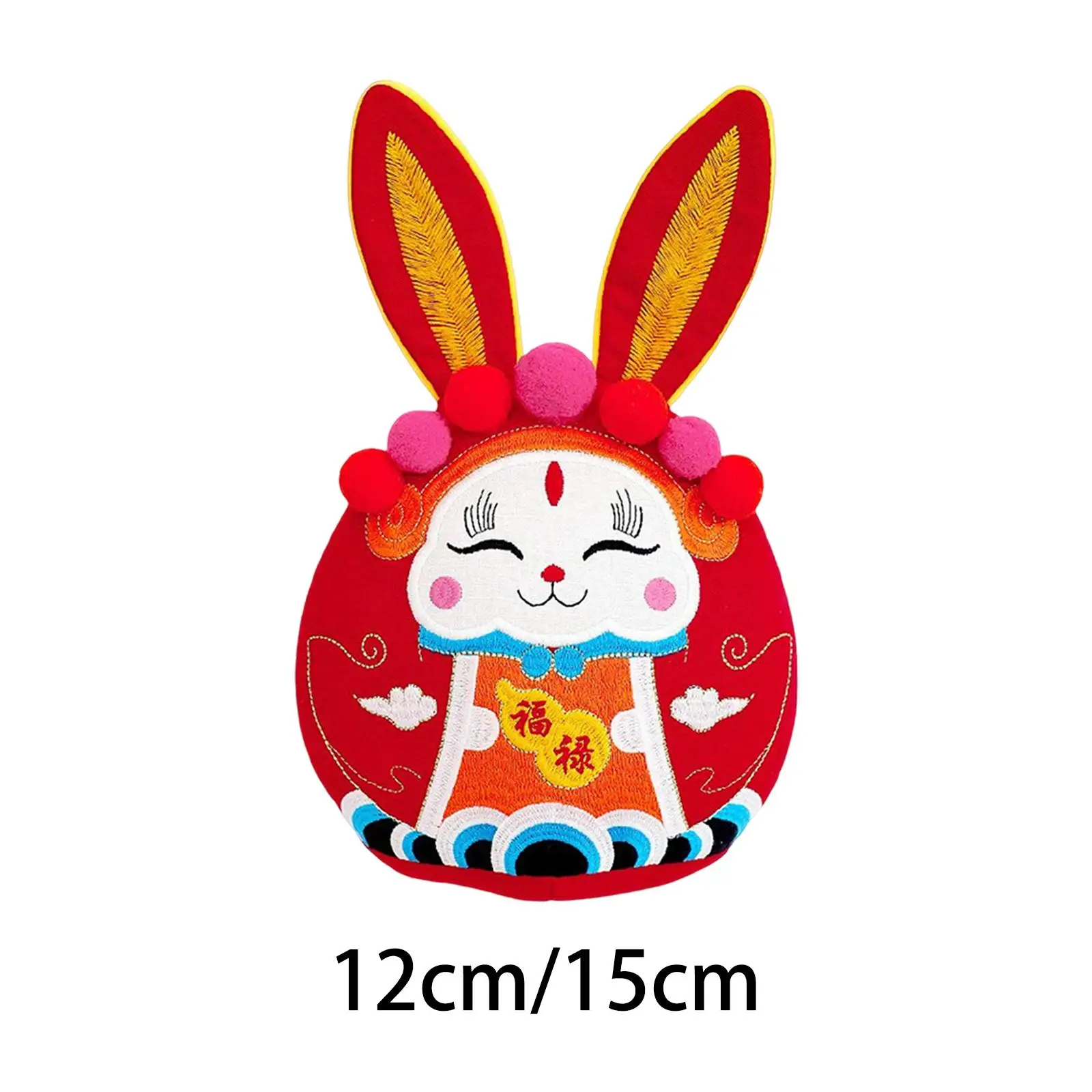 

Милые китайские игрушки-кролики, Новогодняя фигурка кролика, декоративная кукла для ребенка