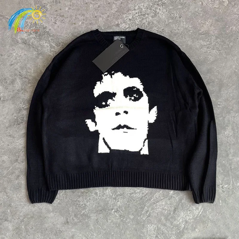 24FW лучшее качество жаккардовый свитер ERD для мужчин и женщин короткий но широкий