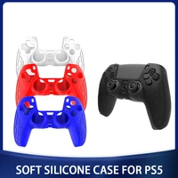 soft silicone case for ps5 controller protective skin gamepad rubber skin thumb grips cap joystick cover shell for playstation