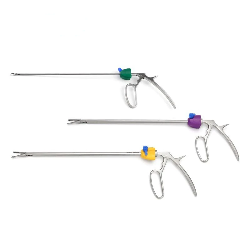 

Laparoscopic hemolok clip appliers, endoscopic clip appliers, polymer clips applicator