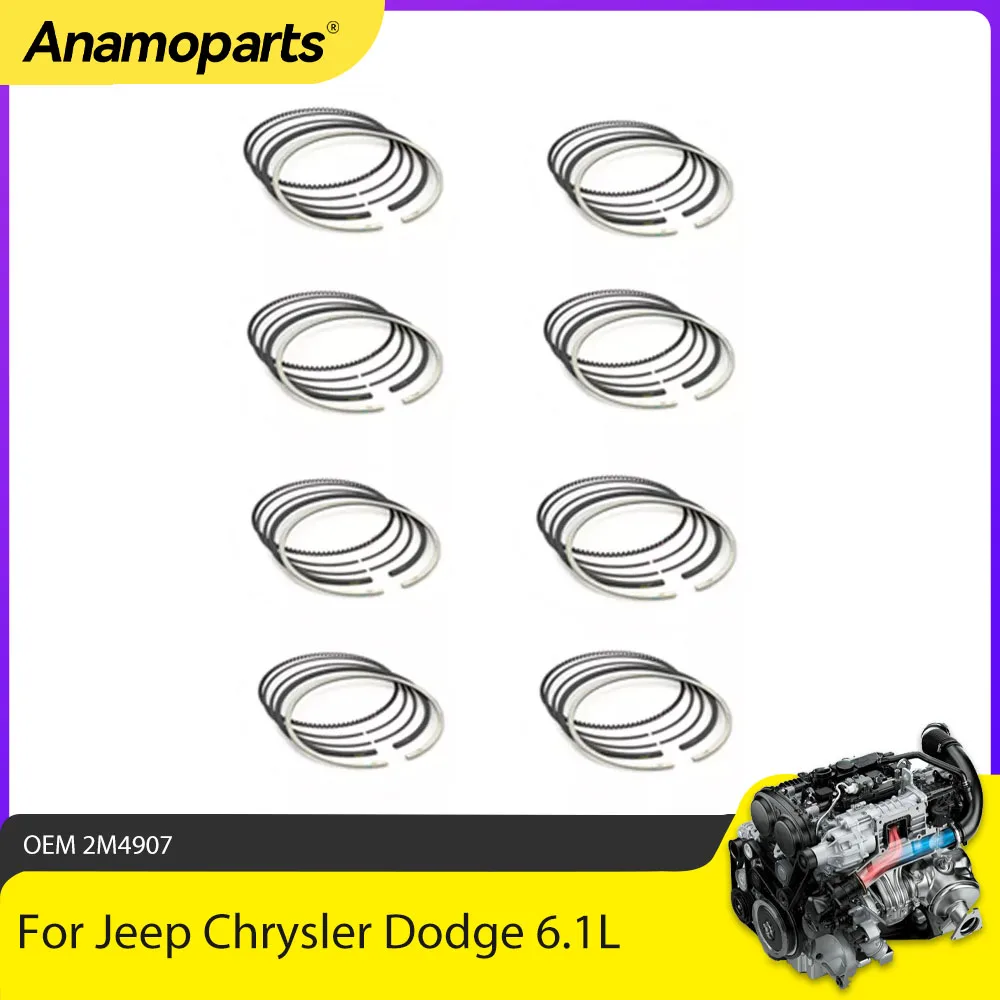 

Комплект поршневых колец двигателя 103 мм, подходит для Jeep Grand Cherokee Chrysler Dodge 6,1 Challenger SRT8 300 л V8 Gas 2M4907