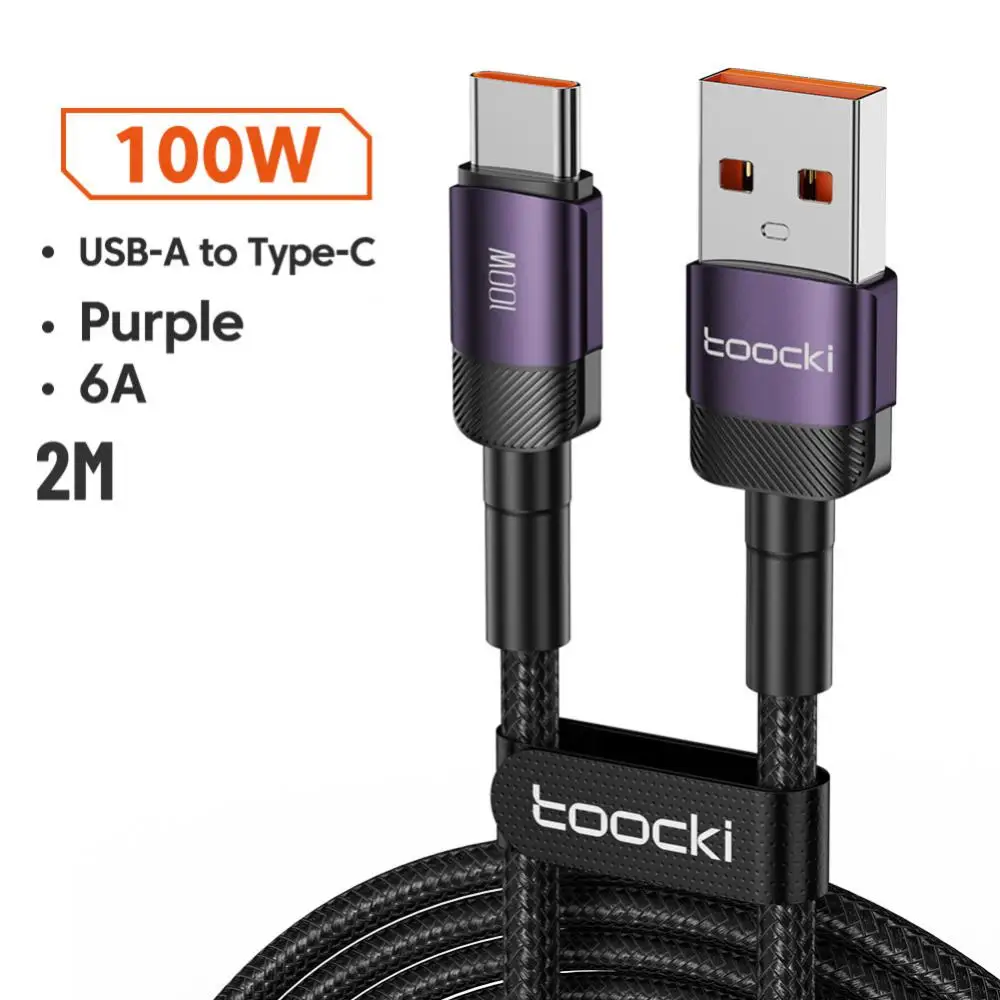 

100w Mobile Phone Data Cord Sb Type C Usb Type C Fast Charging Charger 6a Support Vooc Lectric Cable For Huawei P50/p50 Pro