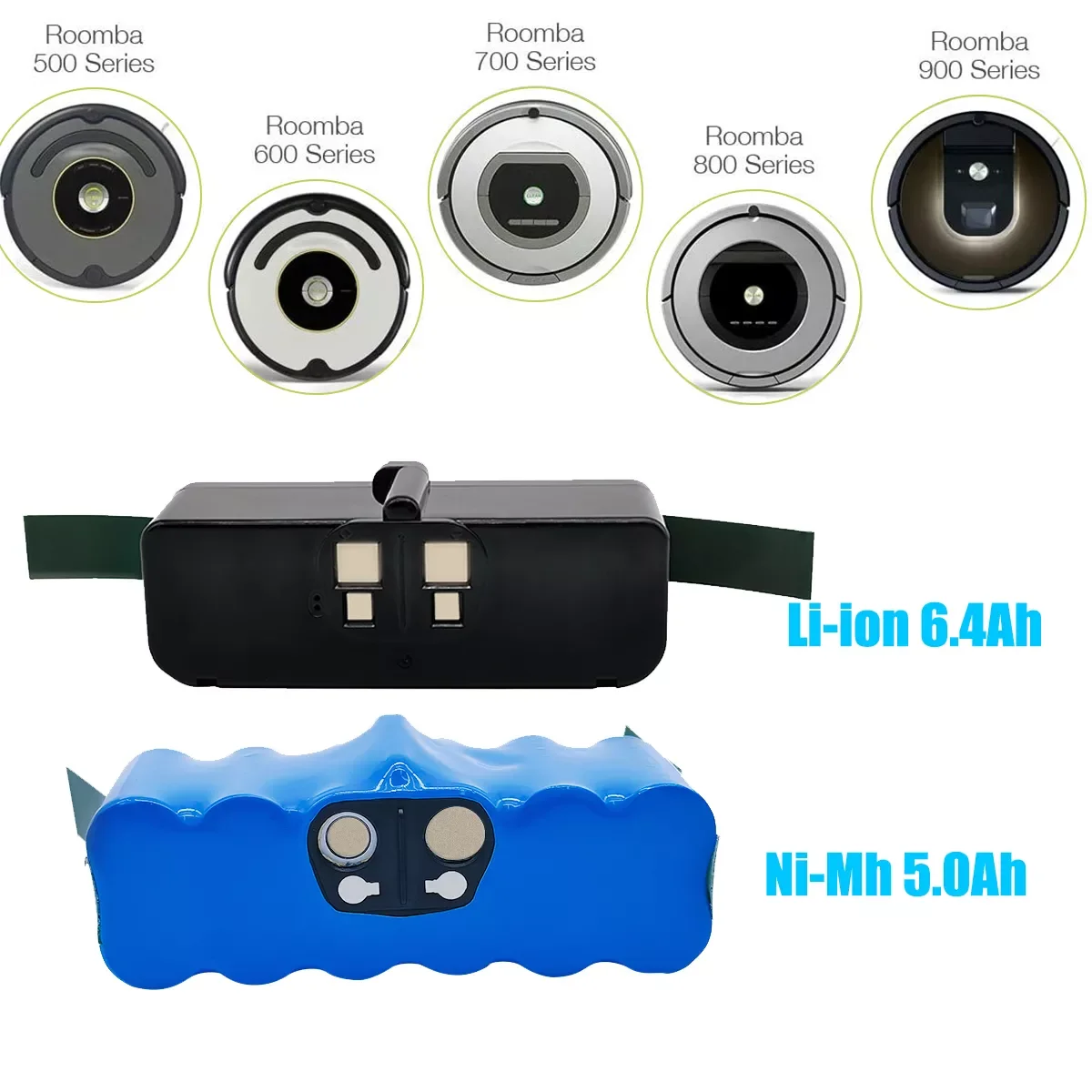 

iRobot Roomba 500 6400mAh 14.4V 5000mAh Battery Roomba 600 700 800 Series Vacuum Cleaner iRobot roomba 620 650 770 780 580