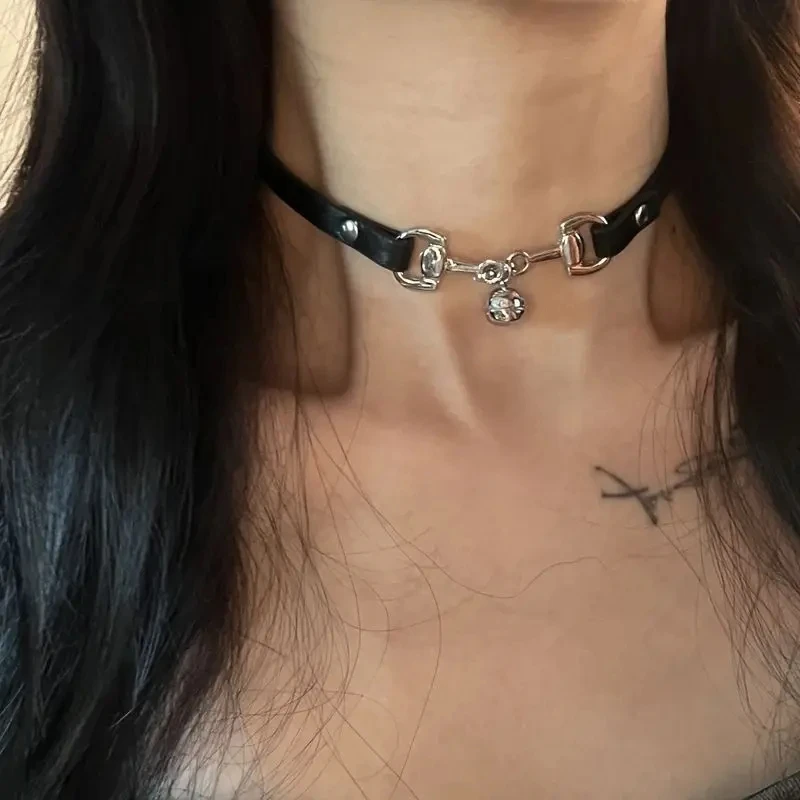 Кожаное ожерелье-чокер imixlot