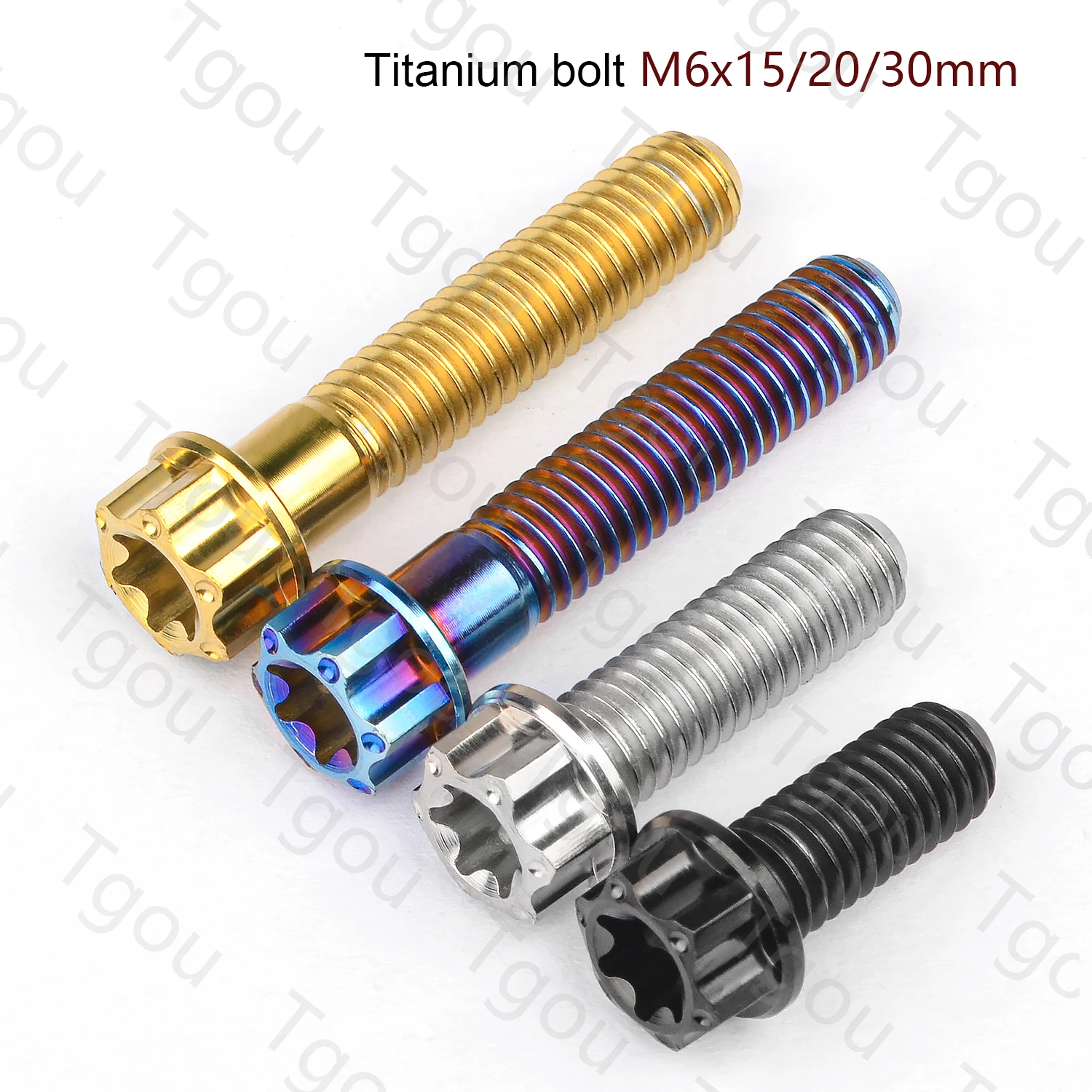 Титановый болт Tgou M6x15/20/30 мм фланец Torx T30 винт с головкой для модификации мотоцикла