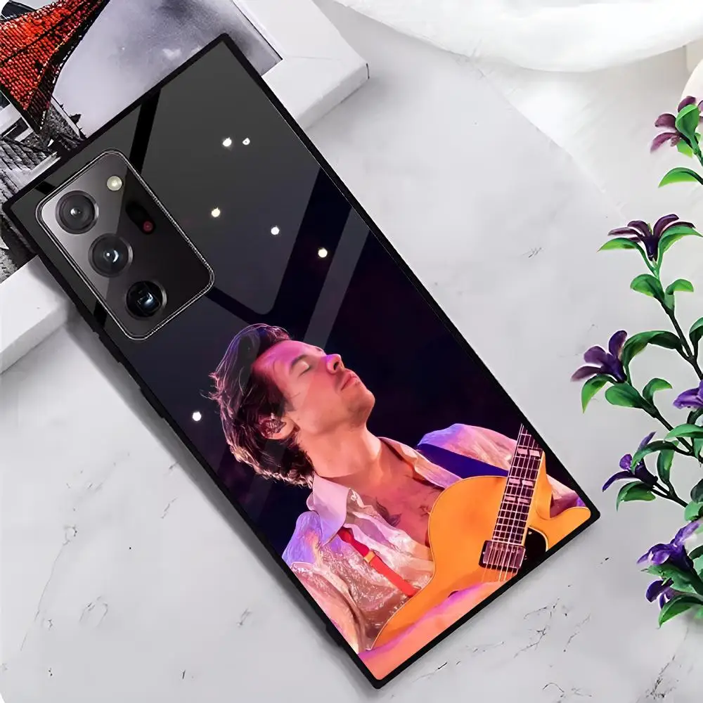 Singer H-Harry S-Styles MAISTO Чехол для телефона Стеклянный чехол Samsung Galaxy S20 S21 S22 S23 S24 Note20 Ultra