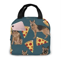 unisex food warmer bag german shepherd pizza lunch bag reusable lunch box lunch cooler tote