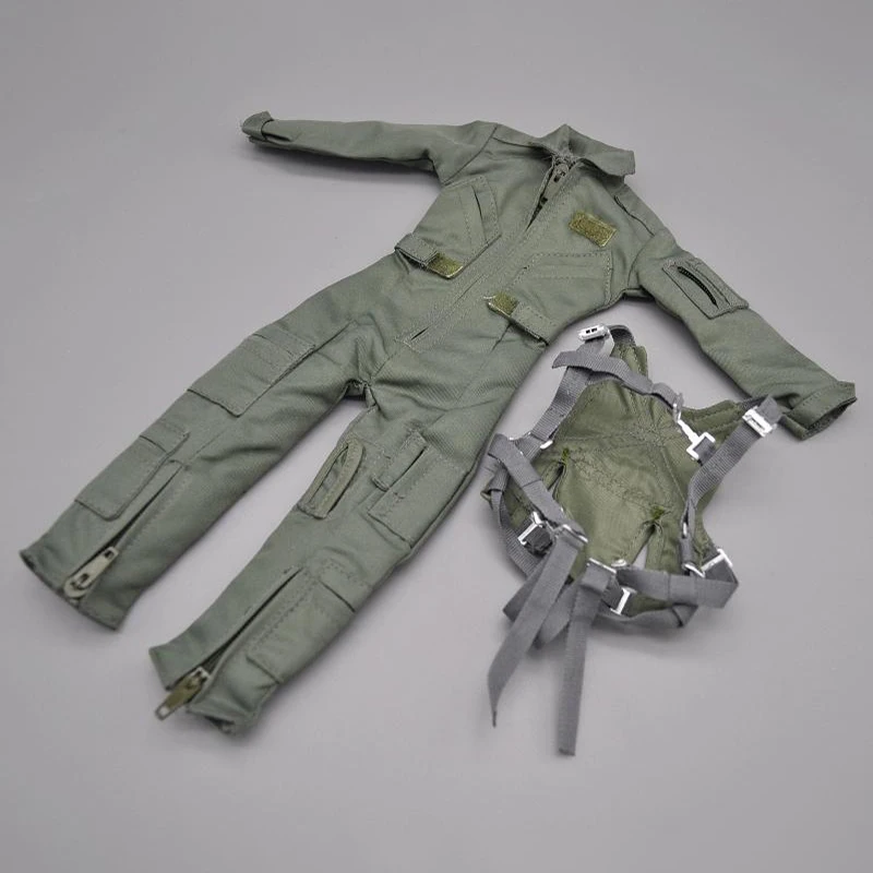 

1:6 Scale Soldier Modern U.S. Air Force Pilot Army Coveralls and Combat Chest Hanging Model Fit 12'' Action Figure Body