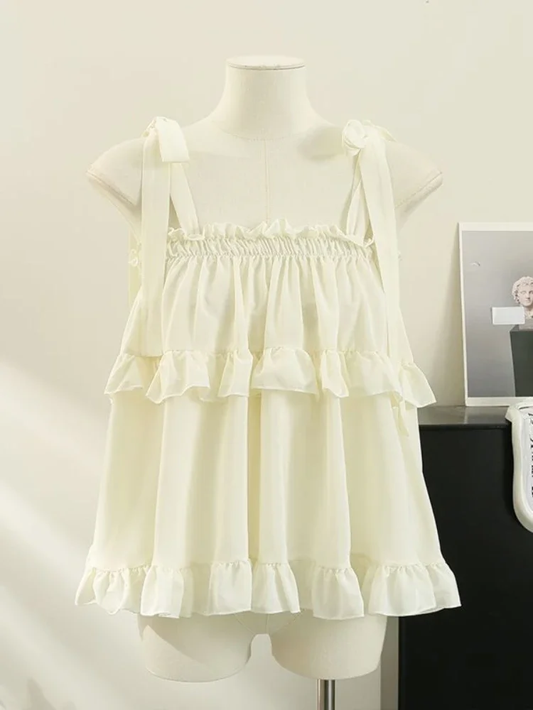 Майка с оборками для девочек