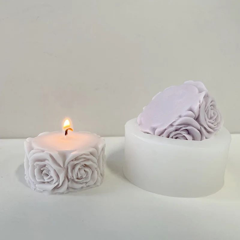 3D Reusable Carnation Silicone Mold Chocolate Fondant Decoration,Polymer Clay,Soap,Candle,Jewelry,Cookies Baking Pans Cake DIY