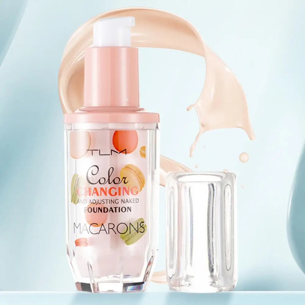 

Liquid Foundation Face Base Full Coverage Makeup Concealer Temperature Change Whiten Waterproof Foundation Cream KoreanCosmetics