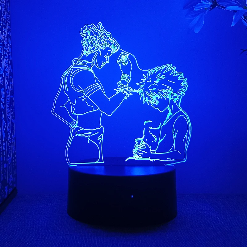 Hunter X Hunter Killua & Hisoka 3d Led Lamp For Bedroom Night Lights Anime Figure Room Decor Mange Decoration Children's Gift