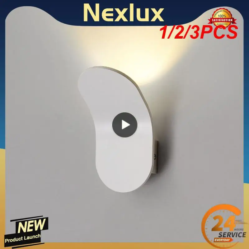 

1/2/3PCS 7W LED Indoor Wall Lamp Bedroom Living Room Bedside Lamp Modern Home Lighting Balcony Corridor Wall Light Decorate