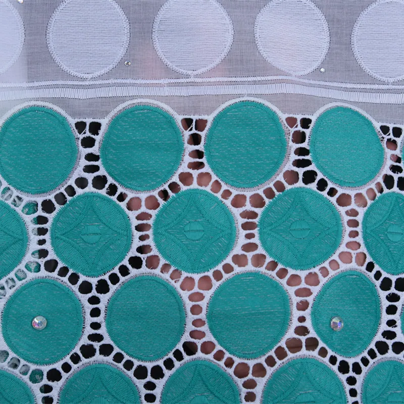 Африканская Хлопковая кружевная ткань SJD 2024 Высококачественная швейцарская