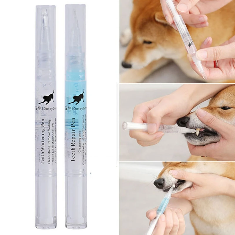 5ml Dog Cat Teeth Cleaning Pen Pet Beauty Toothbrush Clean Kit Tartar Dental Stone Accessories |