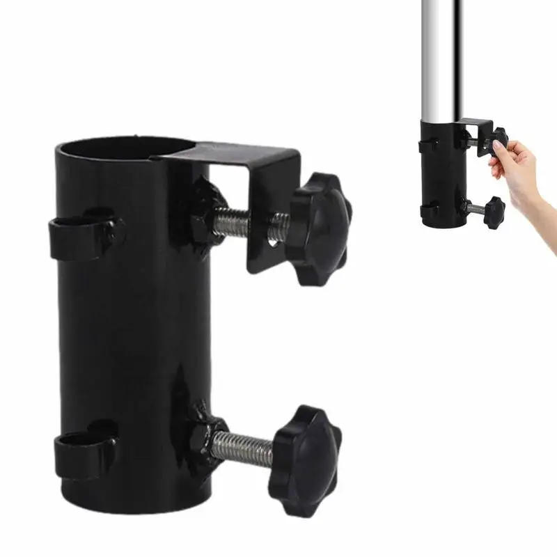 

Открытый ветрозащитный железная опора для двора, крепкий фиксатор, аксессуары для навесов с 2 разделителями, закрепляющий заземление для отдыха, пляжей