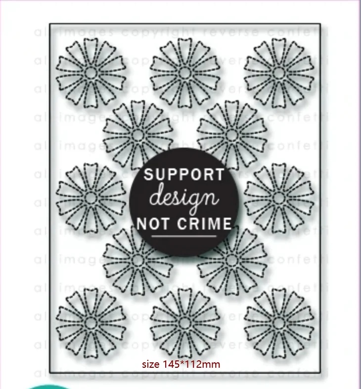 

Metal cutting dies Stitched Daisies Cover Panel cut mold card Scrapbook paper craft knife mould blade punch