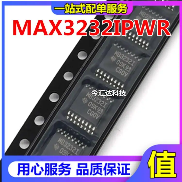 

30pcs original new 30pcs original new MAX3232IPWR screen printing MB3232I TSSOP16 RS-232 transceiver IC