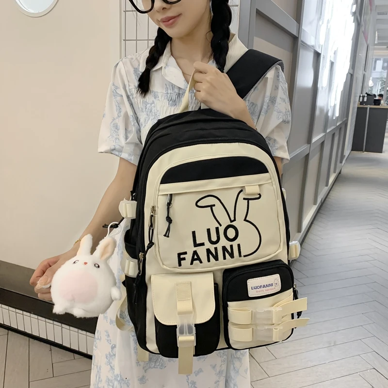 

JOYPESSIE High Shool Girls Bagpack Fashion Waterproof Cute Student Bookbag College Laptop Backpack Women Kawaii Travel Mochila