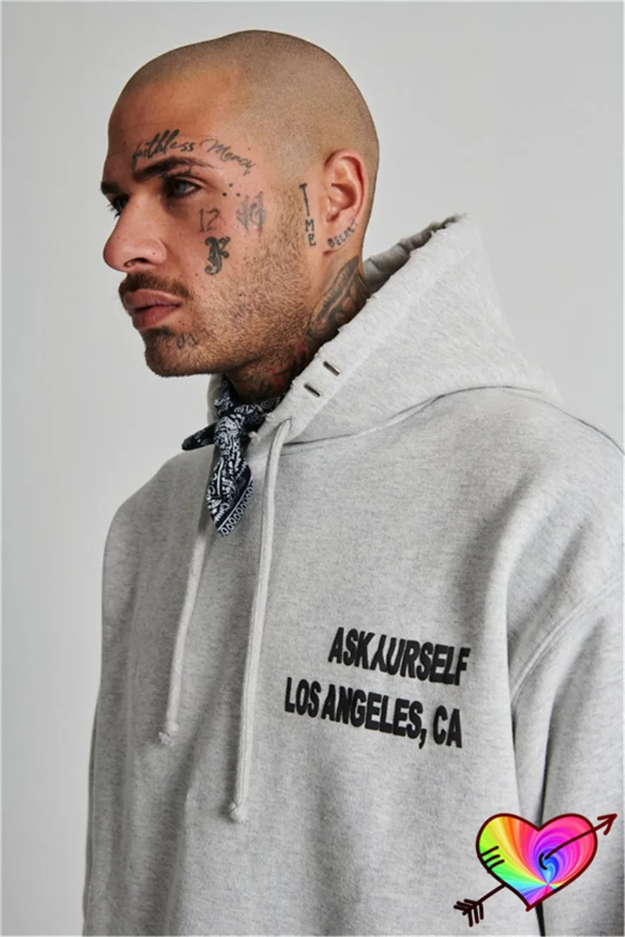 Толстовка Askyurself с капюшоном для мужчин и женщин Классическая свободная уличная