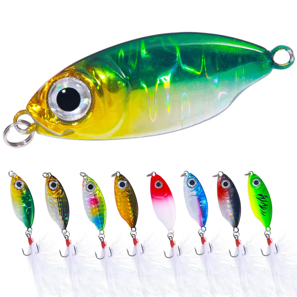 1PC VIB Metal Spinner Cast Jig Spoon Fishing Lure 10g 15g 20g Sinking Casting Trout Saltwater Artificial Hard Squid Bass Bait