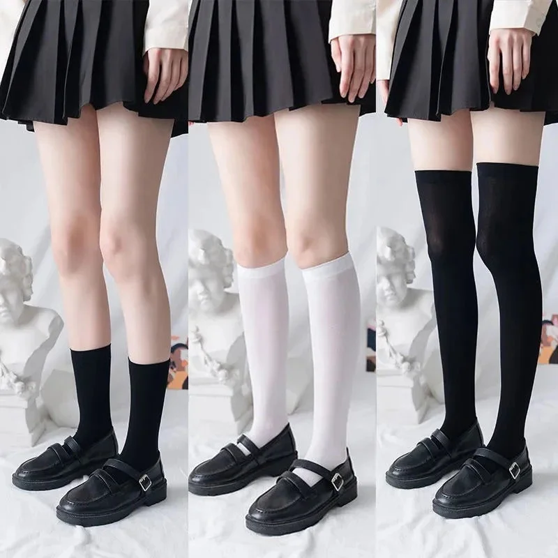 

Summer JK Socks Velvet Lolita Solid High Knee Long Stockings Fashion Kawaii Cosplay Sexy Japanese School Socks