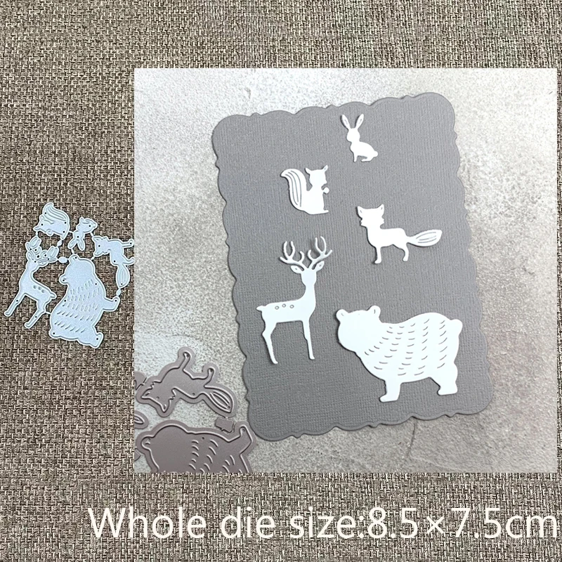 

XLDesign Craft Metal stencil mold Cutting Dies animals set decoration scrapbook die cuts Album Paper Card Craft Embossing