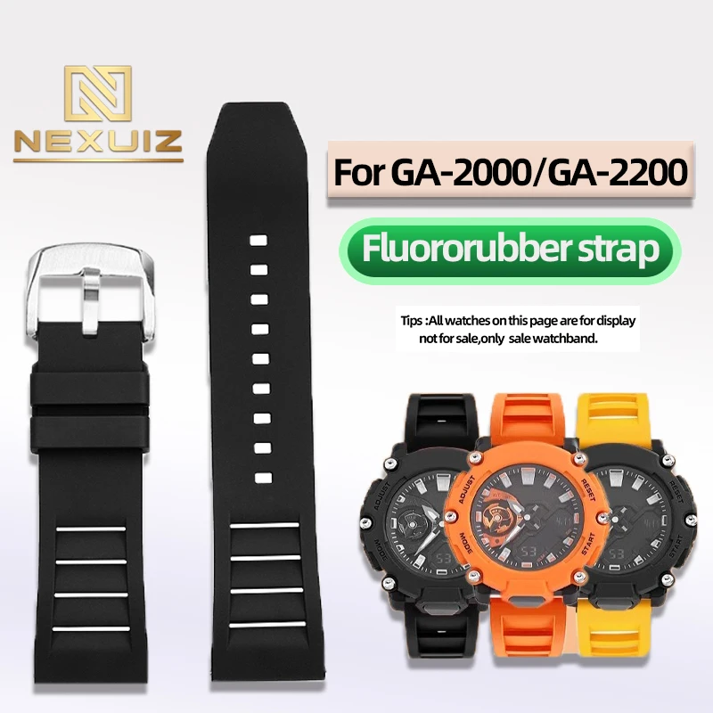 Высококачественный ремешок из фторкаучука для G-shock GA-2200 PRG-600 PRW-6600 FLK 24 мм