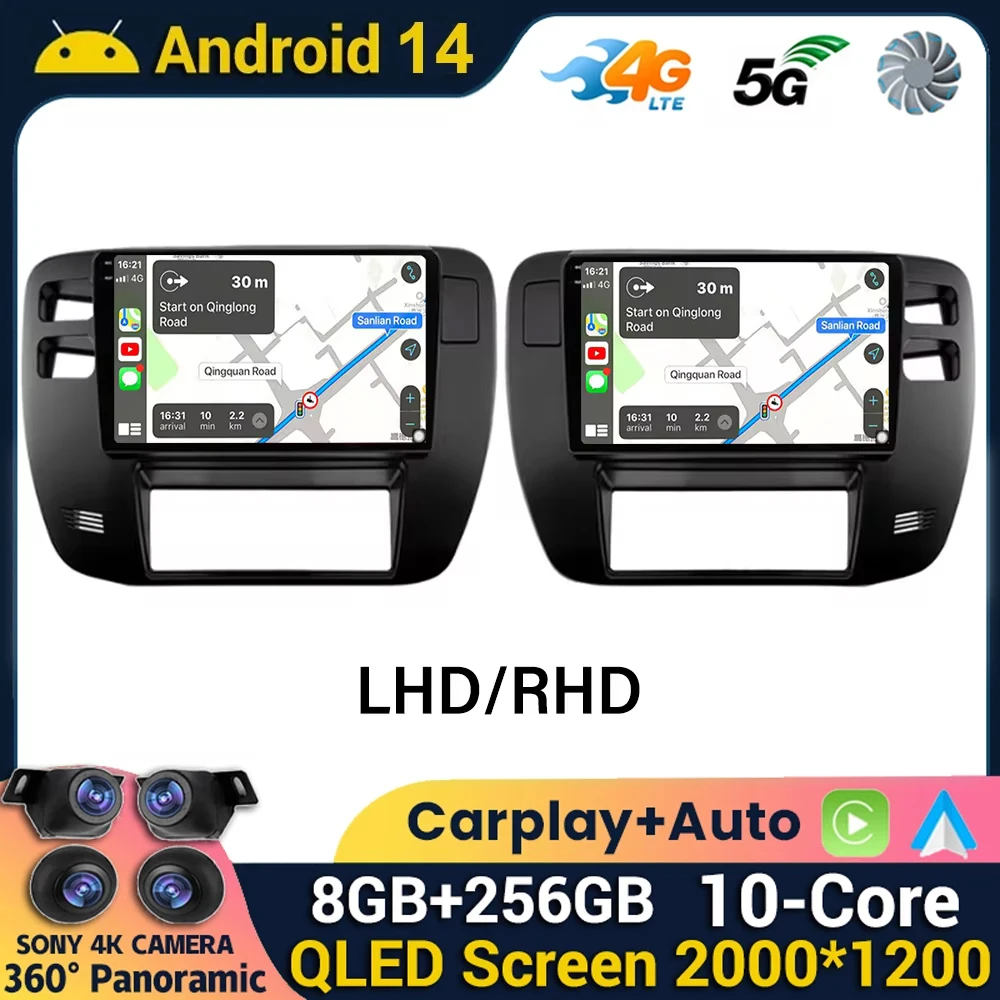 Для Nissan Patrol 1997 1998 1999 2000 2001 2002 2003 2004 2005 Android14 Carplay Авто GPS-навигация Мультимедийный