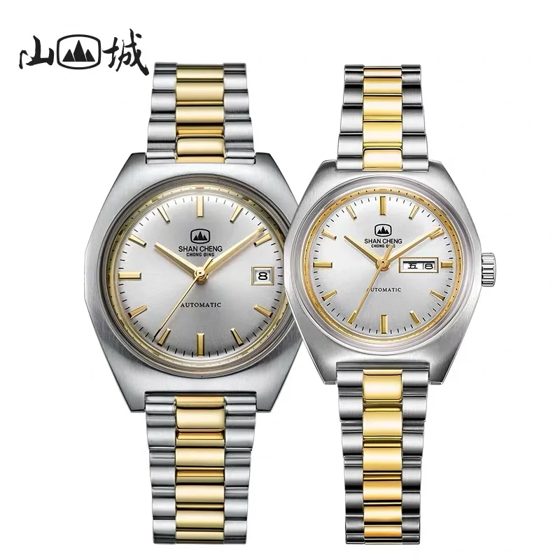 

Men's Mechanical Watch Waterproof Calendar Japan Miyota8215 Automatic Mechanical Movement Retro Business Watch Couple Watch