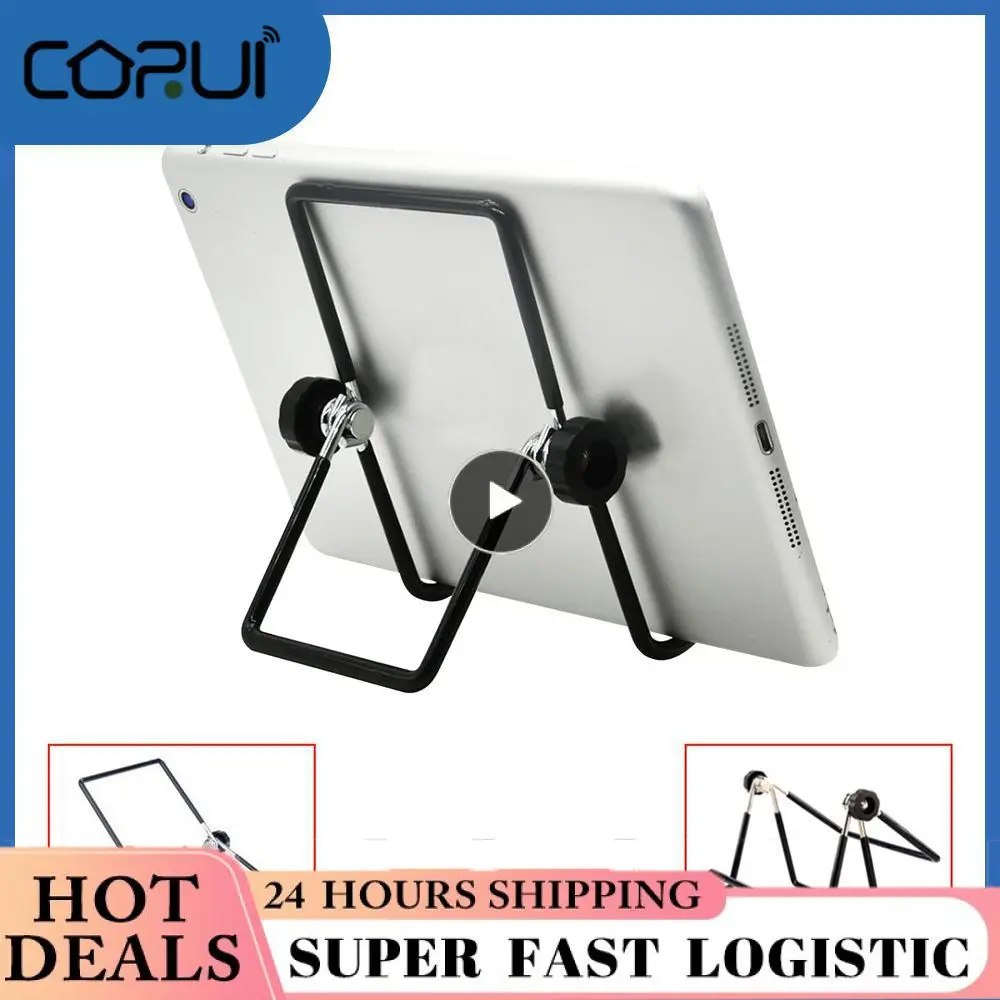 

Folding Stand Non-slip Wire Bracket Front Design Rotating Design Laptop Stand Tablet Pc Parts About 120g Rotatable Stand Black