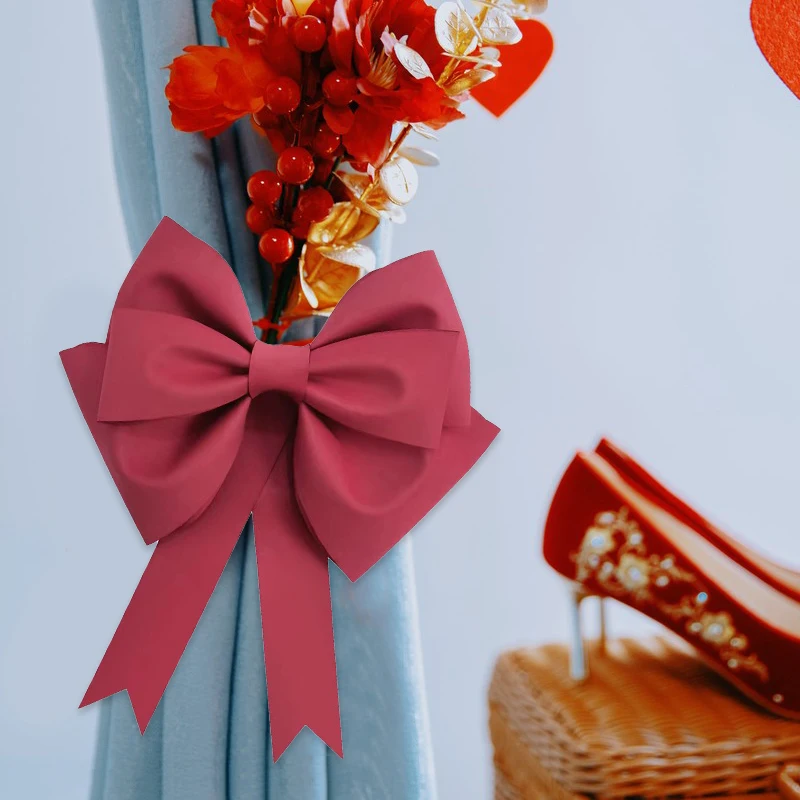 1 шт. большой красный бант Eva свадебное украшение для автомобиля занавеска