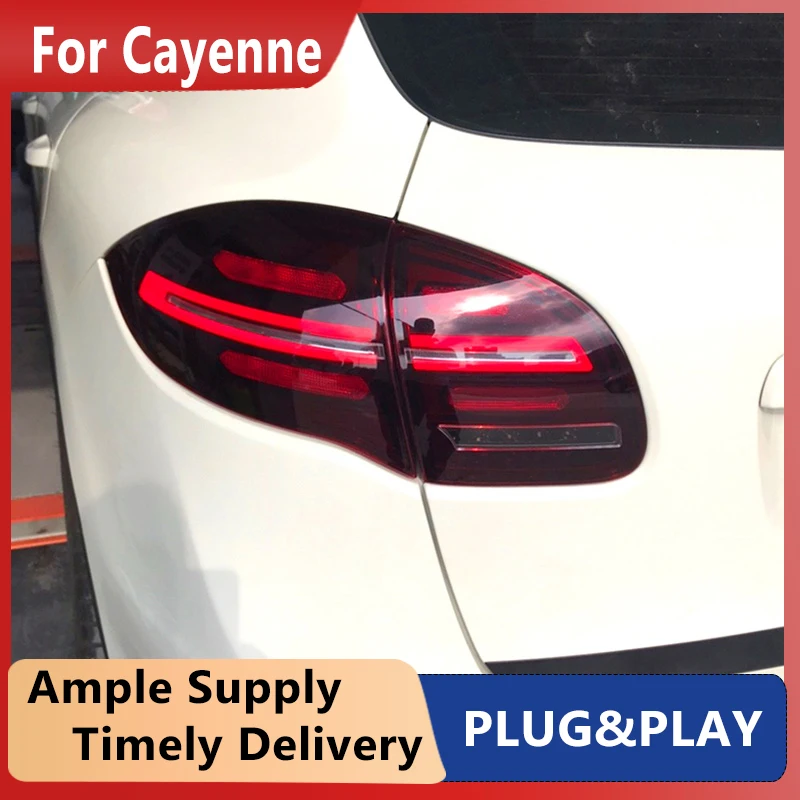 Автомобиль для Porsche Cayenne 2011-2014 задний фонарь светодиодные противотуманные фары DRL