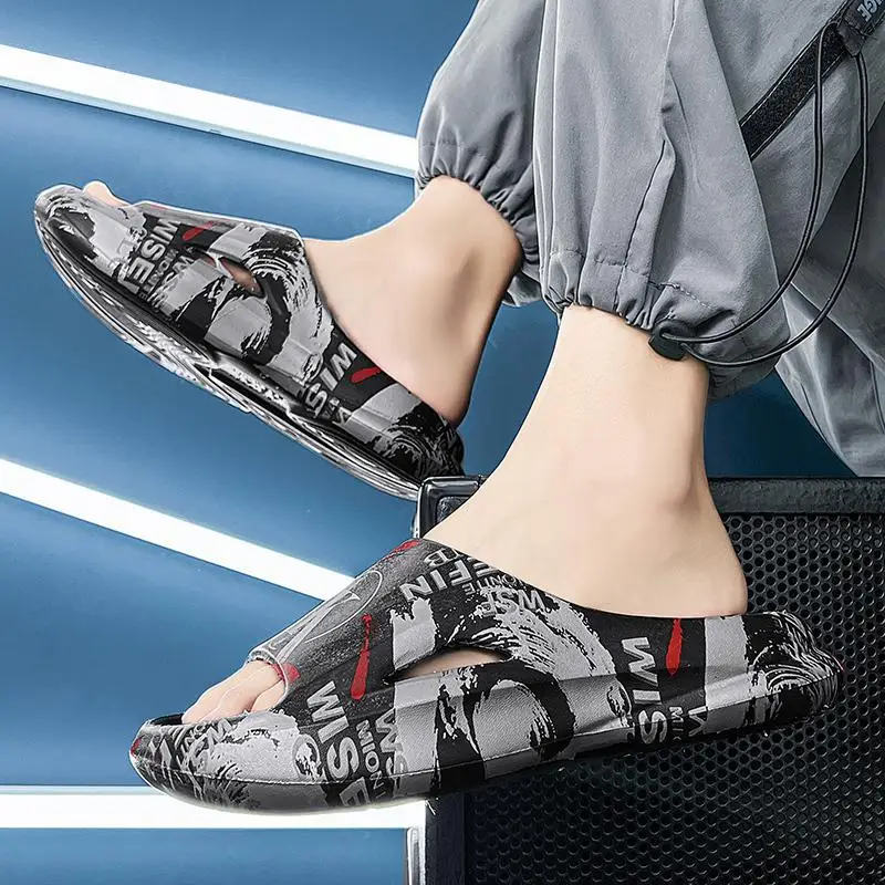 

Домашние тапочки для мальчиков, летние комнатные тапочки для пар, для ванной комнаты, Эва, удобные домашние сандалии с мягкой подошвой