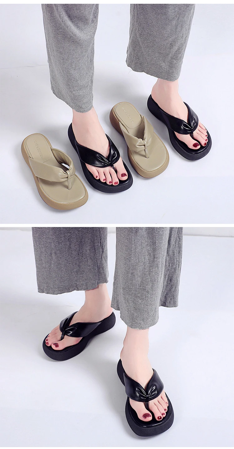 Flip-flops in the summer of 2023, new girls wear flip-flops with super fire, simple and versatile models.