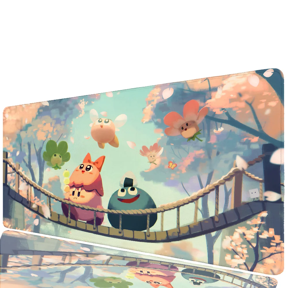 Anime Mousepad Large Gaming Mouse Pad LockEdge Thickened Computer Keyboard Table Desk Mat K-Kirby-y