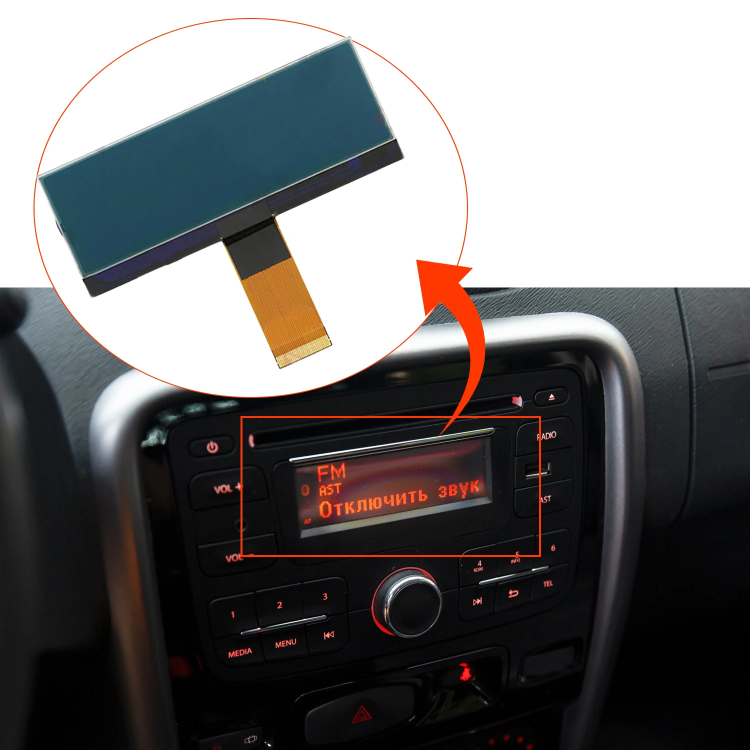 1 шт. ЖК-экран для Renault Duster Captur Logan Pulse Symbol AGC-1220RF-A AGC-0060RF-A Запчасти планшетов