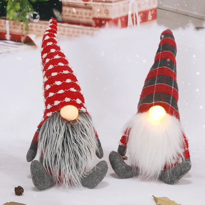 

Interactive Stuffed Gnome for Doll Glow in the Dark Festival Thanksgiving Favor