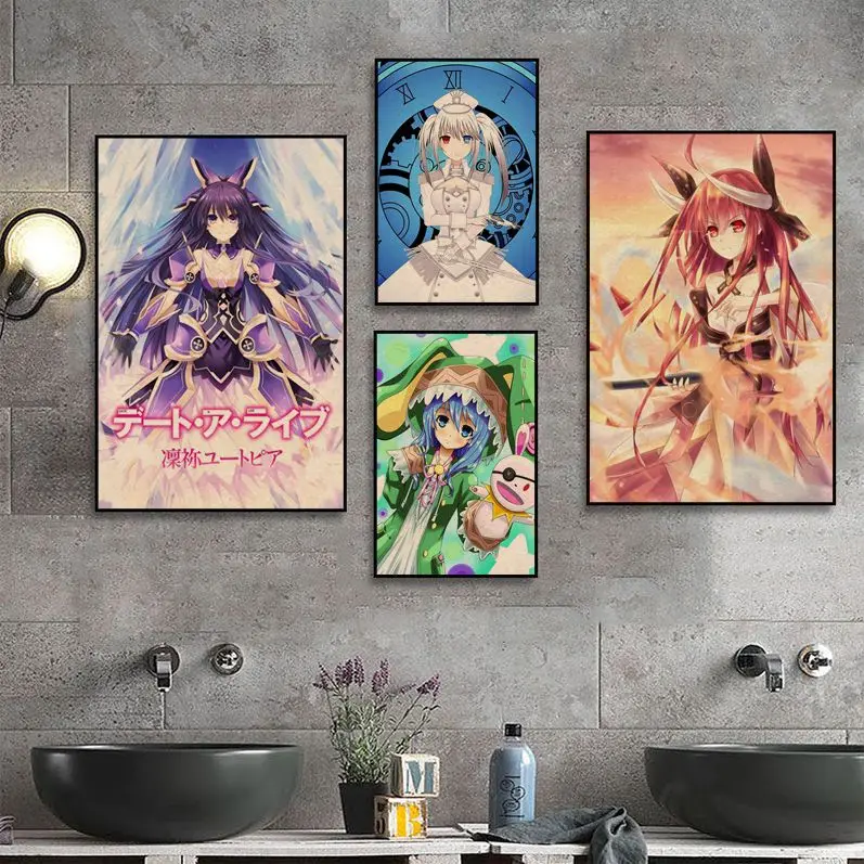 

DATE A LIVE Good Quality Prints And Posters Kraft Paper Prints And Posters Posters Wall Stickers